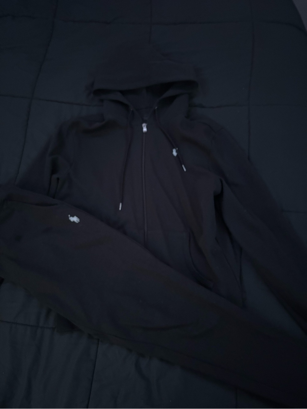 Polo by Ralph Lauren Black Zip-up and sweats set
